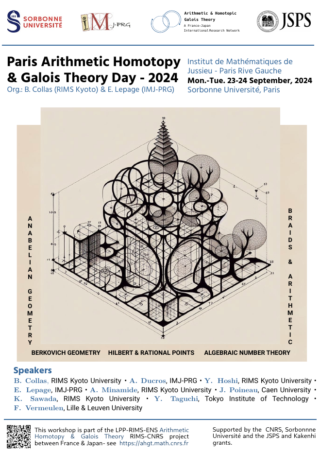 Arithmetic & Homotopic Galois Theory IRN | Activities
